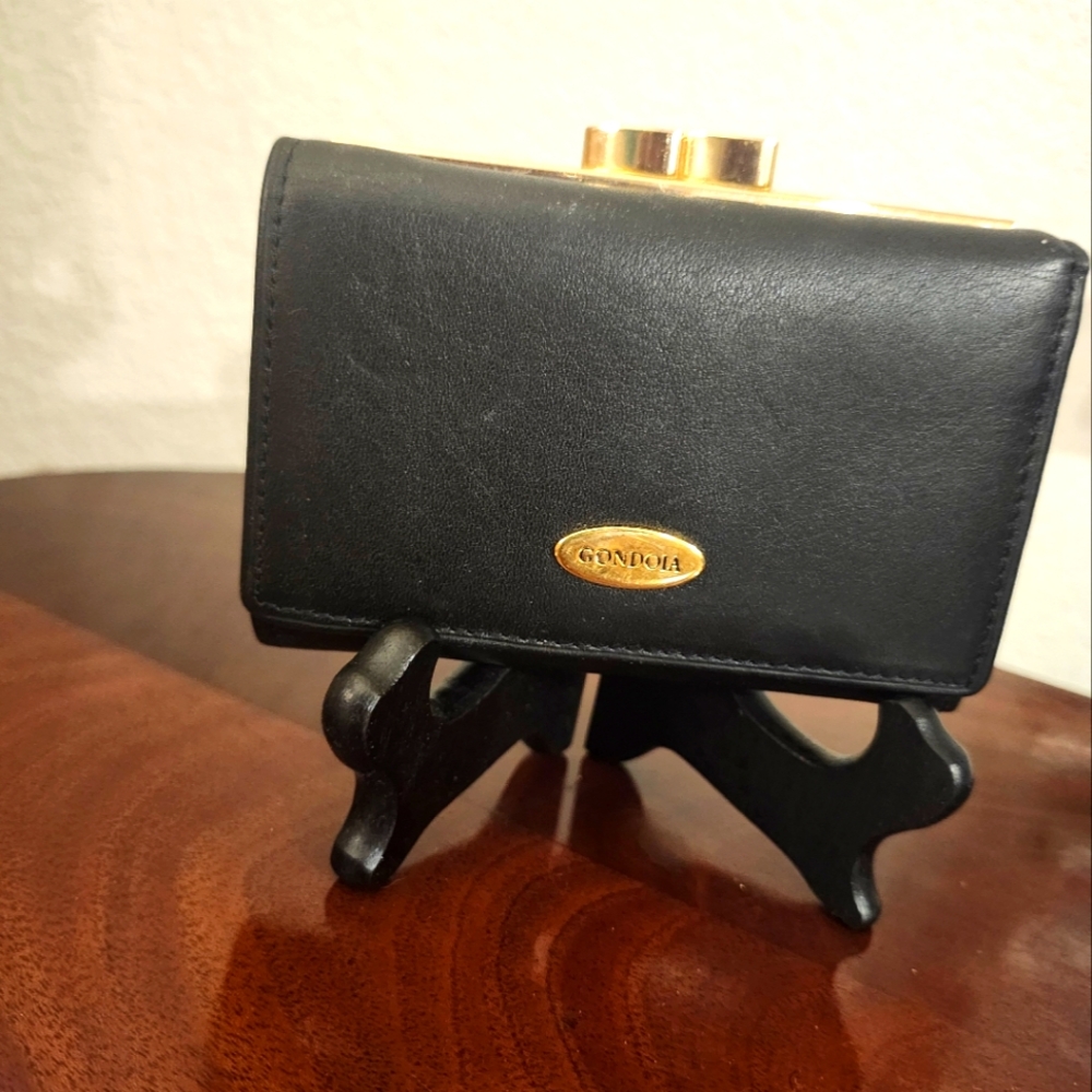 Gondola brand genuine leather wallet, black